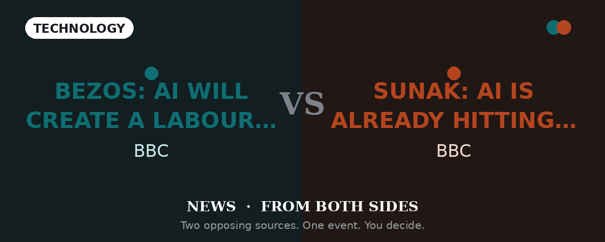 Bezos says AI will create a labour shortage. Sunak says it's already cutting young people's jobs. Who's right?
