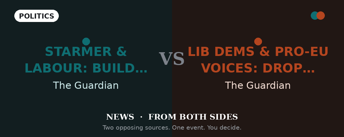 The UK's Brexit debate resurfaces: Starmer says 'don't look back', the Lib Dems say 'drop the red lines'